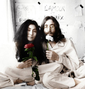 Two Well Lazy Dudes - John and Yoko