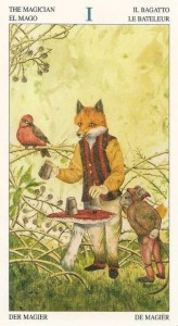 fox magician tarot card